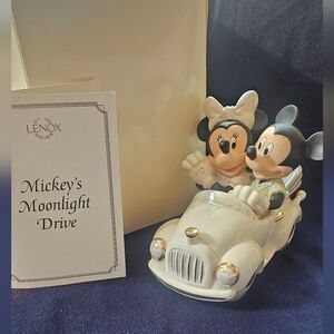 Retired Discontinued Mickey's moonlight drive Lenox